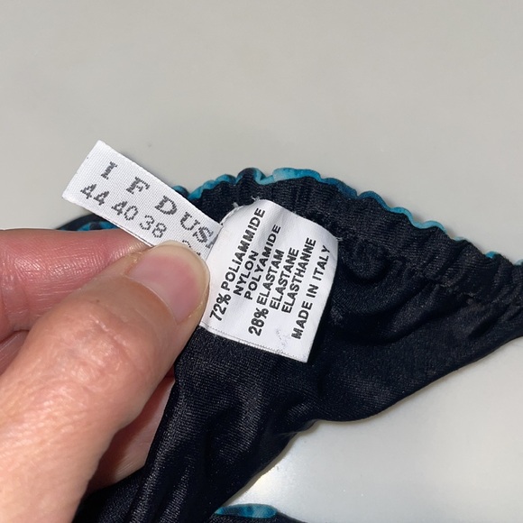 Parah Teal Blue Tie-Dye Women's Swim Bottom Size 44 It - M USA - Picture 4 of 6